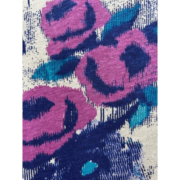 Threads 4 Thought Organic Cotton Y2K High-Low Skirt Painterly Floral Print Sz L - Picture 3 of 6